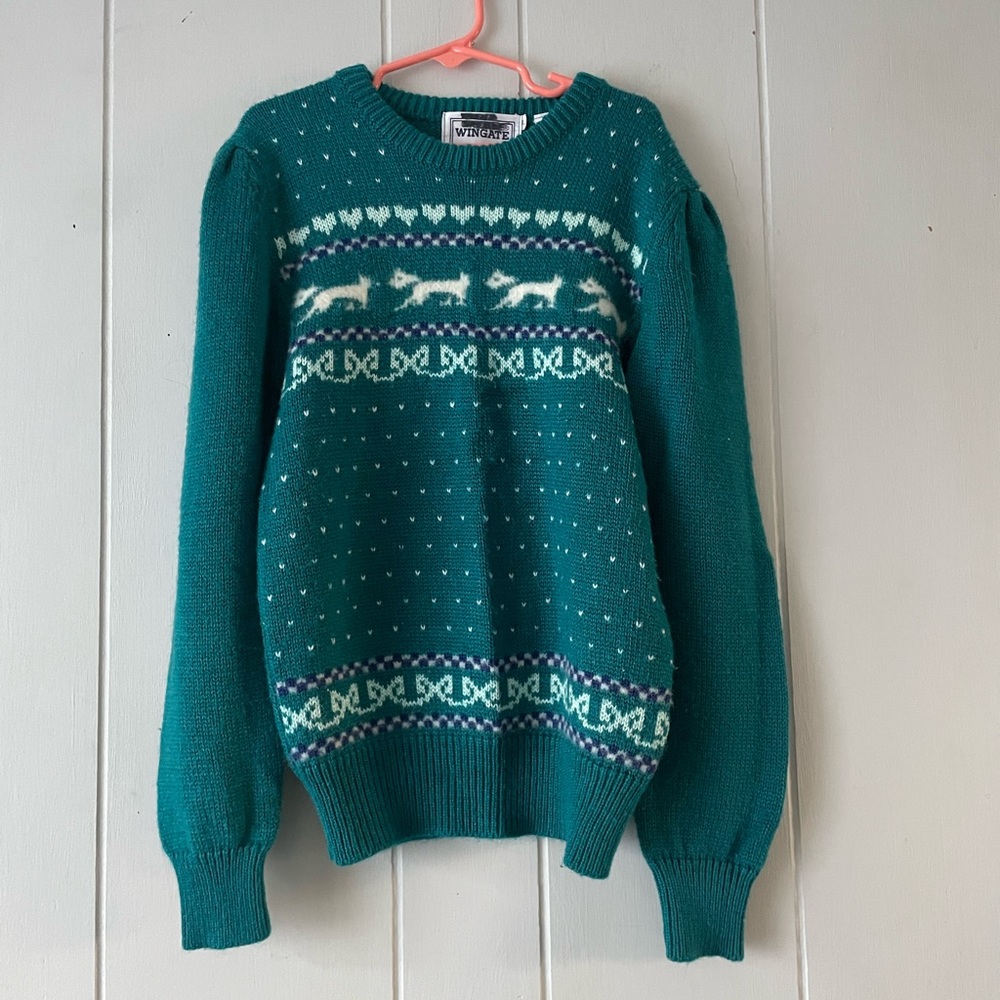 Vintage Wingate holiday sweater size kid’s L